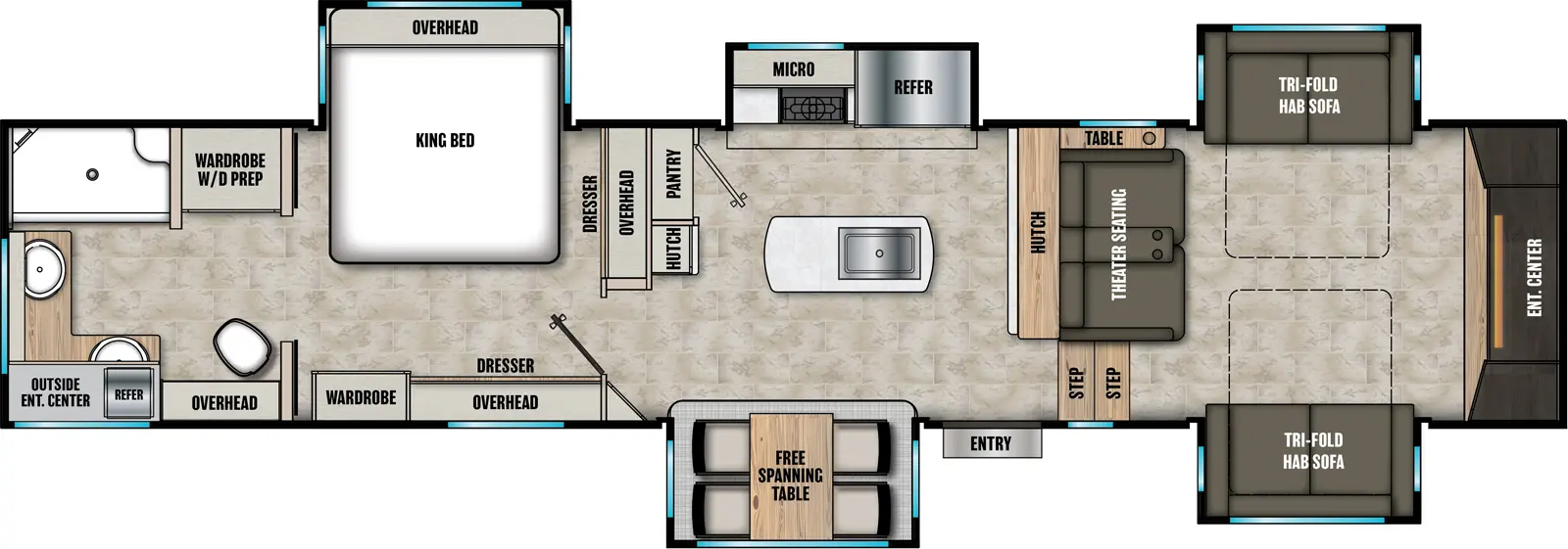 Chaparral 334FL Floorplan